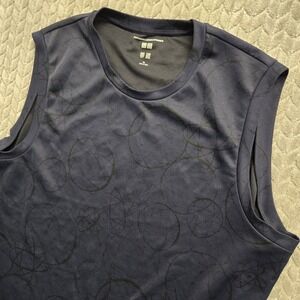 Uniqlo x Futura Laboratories Tank Top Sleeveless Shirt Mens XL Atomic Blue